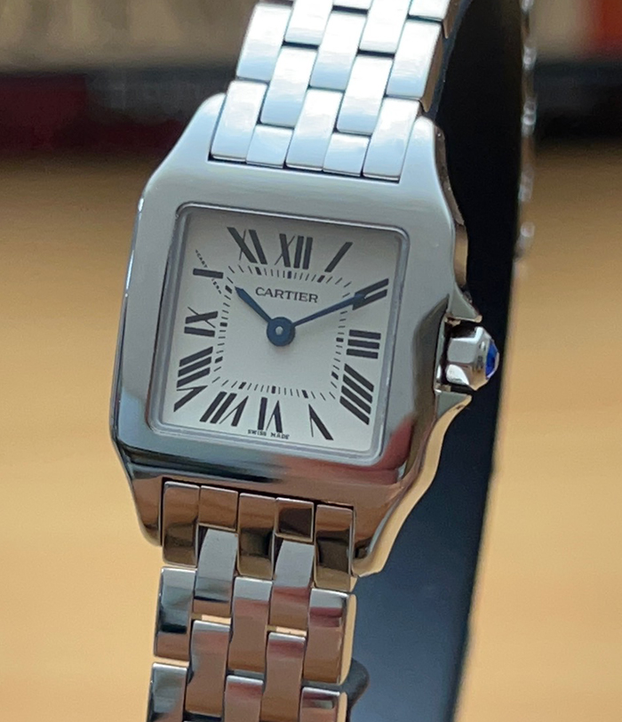 Ladies Cartier Santos Demoiselle Ref. W25064Z5